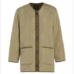 Rails‎ Women's Sage Green Elin Quilted Jacket Button Up Long Sleeve Size XL NWT